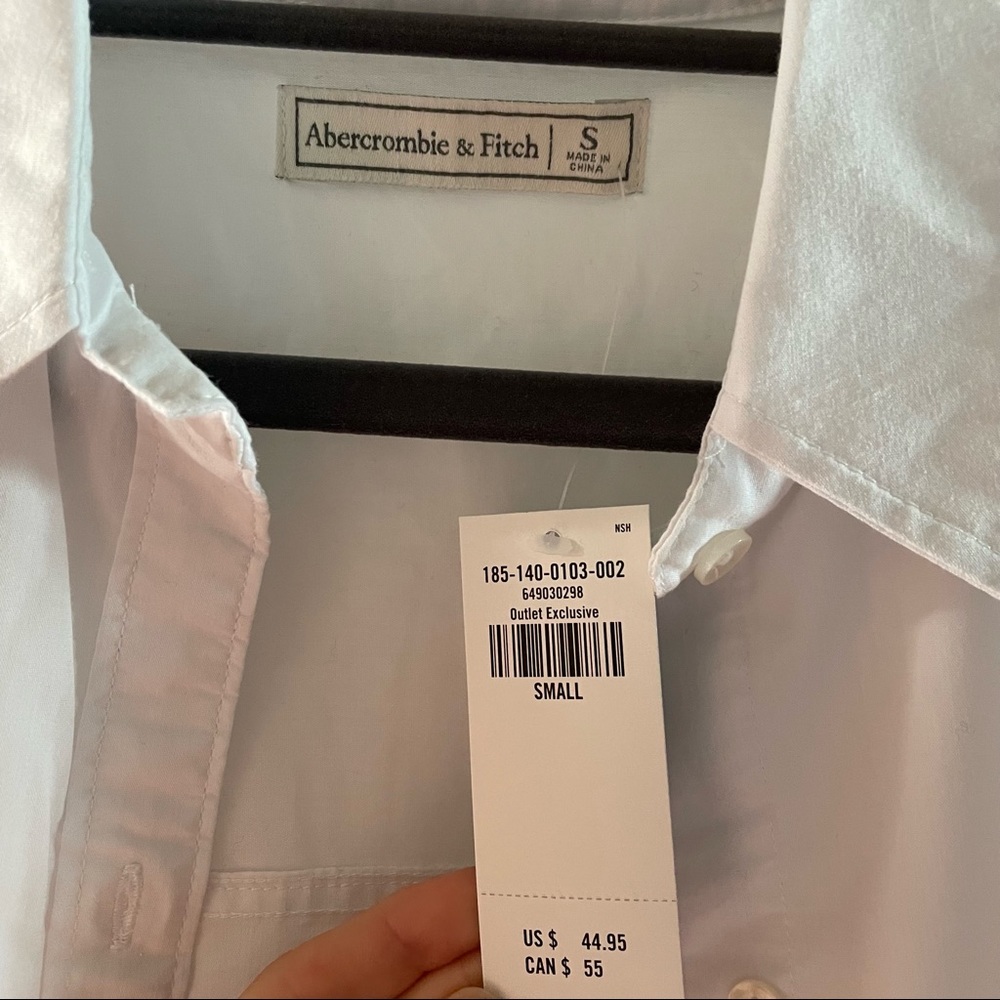ABERCROMBIE | White Button Up Shirt